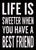 'Life Is Sweeter When You Have A Best Friend' - 5X7 Decorative Box Sign