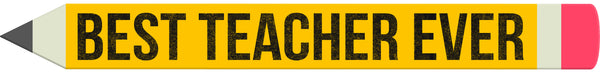 Best Teacher Ever - 18X2 Box Sign