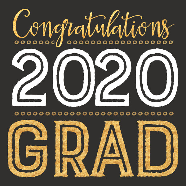 Congratulations 2020 Grad - 6X6 Box Sign