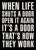 'When Life Shuts A Door Open It Again' - 5X7 Decorative Box Sign