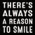 'There's Always A Reason To Smile' - 6X6 Wooden Decorative Box Sign