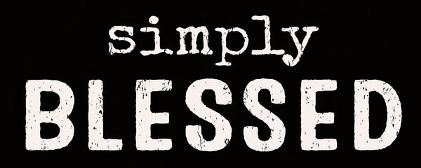 'Simply Blessed' - 4X10 Wooden Decorative Box Sign