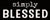 'Simply Blessed' - 4X10 Wooden Decorative Box Sign