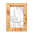Kelley Burl Wooden Frames, 4X6, 5X7, 8X10 - Natural, Brown, Cocoa
