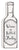 'Wine Is Bottled Poetry' - White Cut Out 12X4