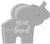 'Dream Big Little One' - Grey / Pink / Blue, 8X7 Wooden Decorative Baby Cut Out Sign