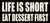 Life Is Short Eat Dessert First - 5X11 Box Sign